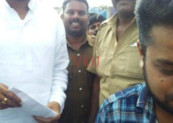 ಮ‍ಾರ್ಗ ಮಧ್ಯೆ ಸಾರಿಗೆ ನೌಕರರ ಆರೋಗ್ಯ ವಿಚಾರಿಸಿದ ಸಚಿವರು.