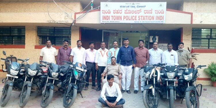 ಪೊಲೀಸರ ತಪಾಸಣೆ ವೇಳೆ ಸಿಕ್ಕಿಬಿದ್ದ ಬೈಕ್ ಕಳ್ಳ: