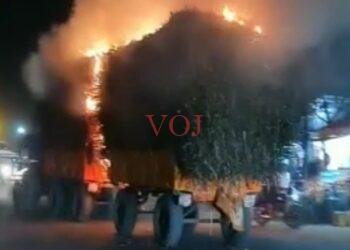 ಚಾಲಕನ ಸಮಯ ಪ್ರಜ್ಞೆಯಿಂದ ತಪ್ಪಿದ ಬಾರಿ ಅನಾಹುತ..