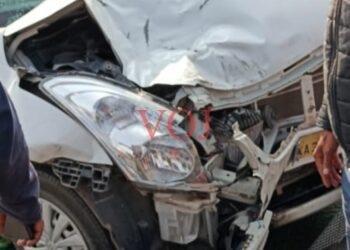 ಕಾರು ಡಿಕ್ಕಿ; ಸ್ಕೂಟಿಯಲ್ಲಿದ್ದ ಬಾಲಕ ಸಾವು; ಮೂವರಿಗೆ ಗಾಯ: