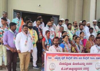 ಸಚಿವ ಕೆ.ಎಸ್. ಈಶ್ವರಪ್ಪ ವಿರುದ್ಧ ನಿಂಬೆನಾಡಿನ ಕೈ ಕಾರ್ಯಕರ್ತರು ಆಕ್ರೋಷ