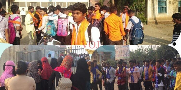 ಹಿಜಬ್-ಕೇಸರಿ, ನೀಲಿ ಶಾಲಿನ ಮಧ್ಯೆ ಮುಸುಕಿನ ಗುದ್ದಾಟ..