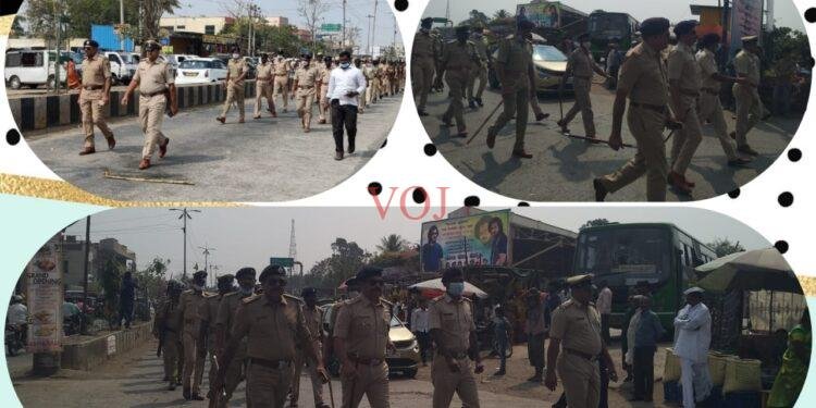 ನಿಂಬೆ ನಾಡಿನಲ್ಲಿ ಪೋಲಿಸ್ ರೂಟ್ ಮಾರ್ಚ…