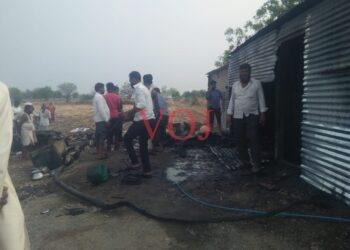 ಆಕಸ್ಮಿಕ ಶಾರ್ಟ್ ಸರ್ಕ್ಯೂಟ್,‌ ತೋಟದ ಮನೆ ಸಂಪೂರ್ಣ ಕರಕಲು.