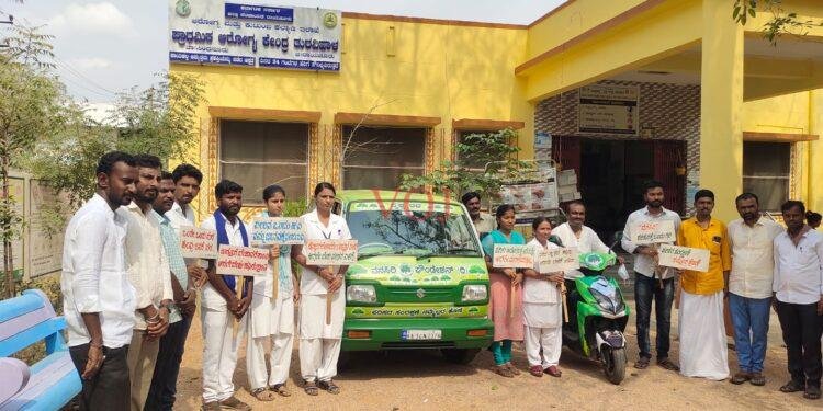 ಅಂಬೇಡ್ಕರ್ ಜಯಂತಿ ಅಂಗವಾಗಿ ಪಕ್ಷಿಗಳಿಗೆ ನೀರಿನ ಅರವಟ್ಟಿಗೆ ನಿರ್ಮಾಣ: