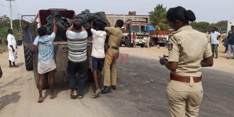 ಕ್ರೇನ್ ಡಿಕ್ಕಿ ಹೊಡೆದ ಪರಿಣಾಮ ಸ್ಥಳದಲ್ಲೇ ಅಪರಿಚಿತ ವ್ಯಕ್ತಿ ಸಾವು: