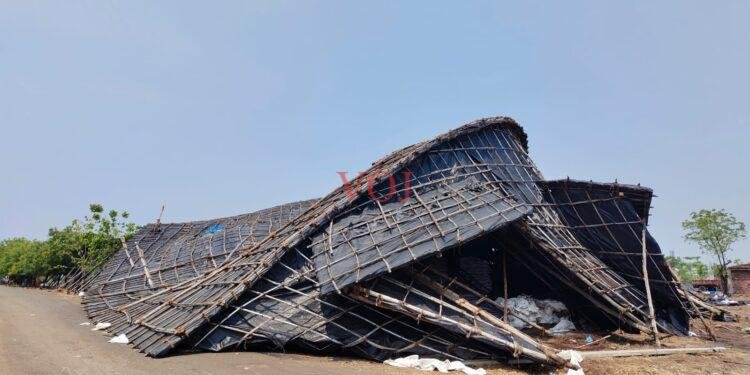 ಅಕಾಲಿಕ ಗಾಳಿ,ಮಳಿಗೆ ಭೀಮಾಶಂಕರ ಸಕ್ಕರೆ ಕಾರ್ಖಾನೆ ಮೇಲ್ಚಾವಣಿ ಕುಸಿದು ಅಪಾರ ಹಾನಿ…