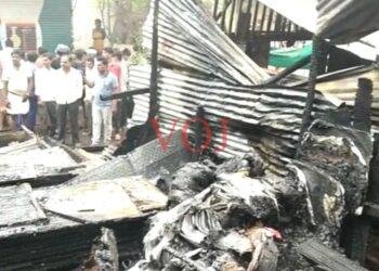 ಆಕಸ್ಮಿಕ ಅಗ್ನಿ ಅವಘಡ; ಅಂಗಡಿಯಲ್ಲಿದ್ದ ಉಪಕರಣಗಳು ಸುಟ್ಟು ಭಸ್ಮ: