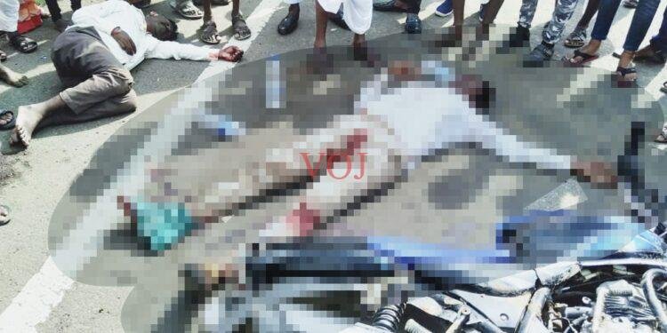 ಟ್ರ್ಯಾಕ್ಟರ್‌ ಹಾಗೂ ಬೈಕ್ ಮುಖಾಮುಖಿ ಡಿಕ್ಕಿ, ತಪ್ಪಿದ ಅನಾಹುತ್..