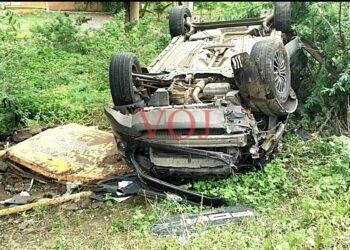 ಕಾರ್ ಹಾಗೂ 2 ಬೈಕಗಳ ನಡುವೆ ಡಿಕ್ಕಿ..!