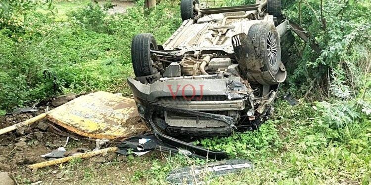 ಕಾರ್ ಹಾಗೂ 2 ಬೈಕಗಳ ನಡುವೆ ಡಿಕ್ಕಿ..!