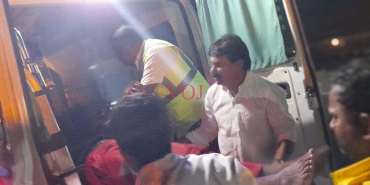 ಖಾಸಗಿ ಬಸ್ ಚಾಲಕನ ನಿಯಂತ್ರಣ ತಪ್ಪಿ ಬಸ್ ಪಲ್ಟಿ.ನಾಲ್ವರಿಗೆ ಗಂಭೀರ ಗಾಯ..!