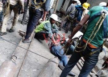 ಥರ್ಮಲ್ ಪವರ್ ಸ್ಟೇಷನ್ (ವೈಟಿಪಿಎಸ್) ಕಟ್ಟಡ ಕುಸಿತ; ಮೂವರಿಗೆ ಗಂಭೀರ ಗಾಯ: