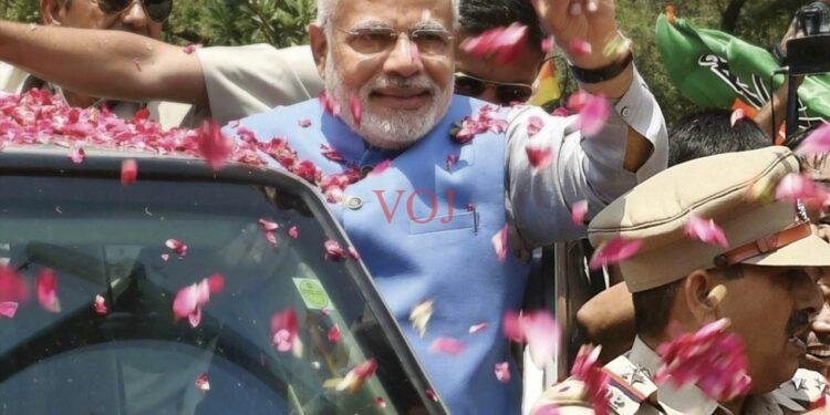 ಮೋದಿಗೆ ಅದ್ದೂರಿ ಸ್ವಾಗತ; ನೆರದ ಜನರಿಂದ ಜೈಕಾರ: