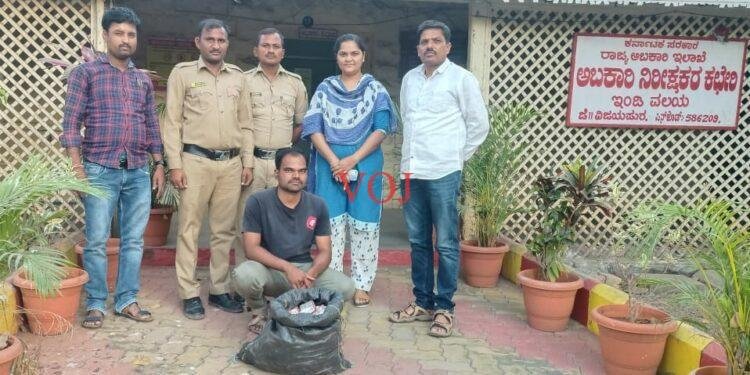 ಅಕ್ರಮವಾಗಿ ಮದ್ಯ ಸಂಗ್ರಹಿಸಿದ ವ್ಯಕ್ತಿಯ ಬಂಧನ..!