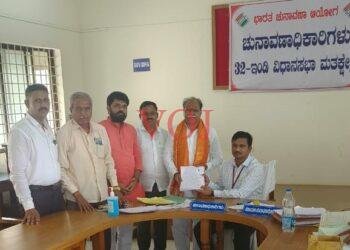 ಇಂಡಿಯಲ್ಲಿ ಬಿಜೆಪಿ ಅಭ್ಯರ್ಥಿ ನಾಮಪತ್ರ ಸಲ್ಲಿಕೆ.
