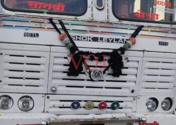 ಭೀಕರ ಲಾರಿ ಅಪಘಾತ: ಬೈಕ್ ಸವಾರ ಸಾವು”