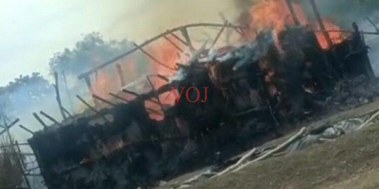 ಇಂಡಿಯಲ್ಲಿ ಆಕಸ್ಮಿಕ ಬೆಂಕಿ ಅವಘಡಕ್ಕೆ ಮನೆ ಕರಕಲು..