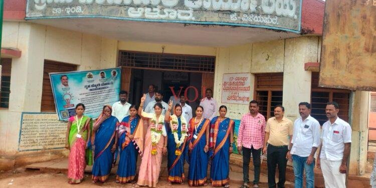 ಆಳೂರ ಗ್ರಾಮ ಪಂಚಾಯತ್ ನೂತನ ಅಧ್ಯಕ್ಷ, ಉಪಾಧ್ಯಕ್ಷ ಆಯ್ಕೆ..