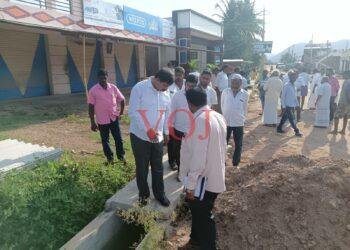 ರಸ್ತೆ, ಚರಂಡಿ ಕಾಮಗಾರಿಯನ್ನು ವೀಕ್ಷಿಸಿದ ಶಾಸಕ ಎಂ ಆರ್ ಮಂಜುನಾಥ