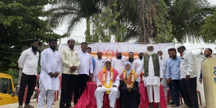 ಉರ್ದು ಶಾಲೆಯಲ್ಲಿ ಕಲಿತು ಎಂ.ಬಿ.ಬಿ.ಎಸ್ ಆಯ್ಕೆಯಾದ ವಿದ್ಯಾರ್ಥಿ ಫರಹಾನಾಗೆ ಸನ್ಮಾನ..