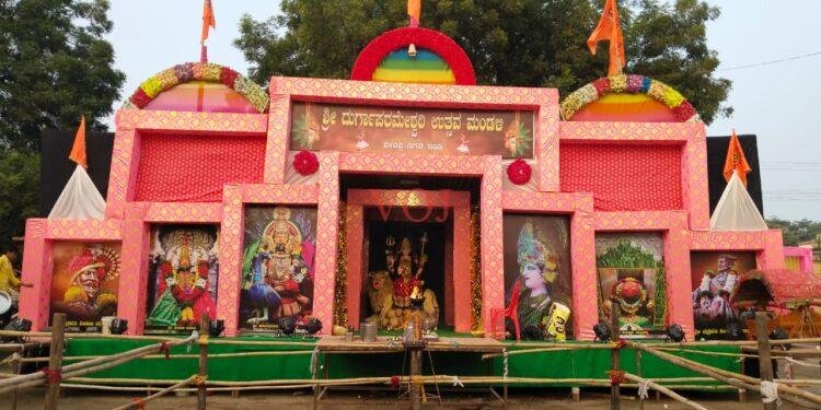 ಇಂಡಿಯಲ್ಲಿ ದಸರಾ ನವ ರಾತ್ರಿ ಉತ್ಸವದ ಹಿನ್ನಲೆಯಲಿ ನಿರ್ಮಿಸಿದ ಕಟ್ಟಡ..ಎಲ್ಲಿ..?