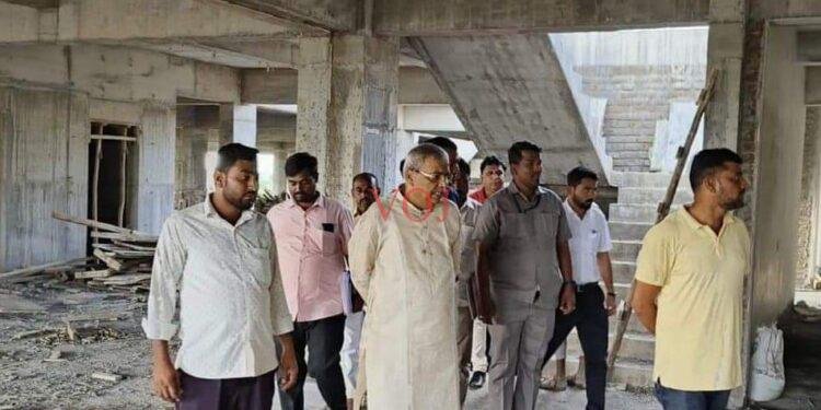 ಮೇಘಾ ಮಾರ್ಕೆಟ್ ಕಾಮಗಾರಿ ವಿಕ್ಷಿಸಿದ ಶಾಸಕ ಪಾಟೀಲ..