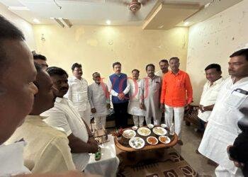 ಮಹಾನಗರ ಪಾಲಿಕೆ ಸದಸ್ಯರ ಜೊತೆ ಸಭೆ ನಡೆಸಿದ ಬಿಜೆಪಿ ರಾಜ್ಯಾಧ್ಯಕ್ಷ ಬಿವೈ ವಿಜಯೇಂದ್ರ