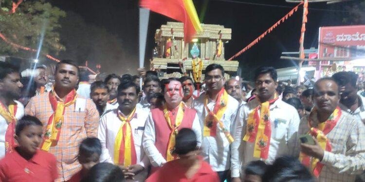 ಆ ಗ್ರಾಮದಲ್ಲಿ ಕನ್ನಡಾಂಭೆ ರಥಯಾತ್ರೆ ಹೇಗೆ ಸಾಗಿತು ಗೊತ್ತಾ..!