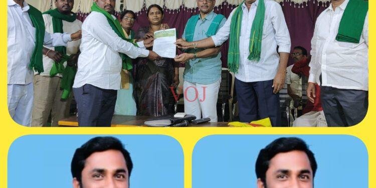 ತೊಗರಿ ನಾಡಿನ ರೈತ ಸಂಘದ ನೂತನ ಅಧ್ಯಕ್ಷರಾಗಿ ಮಂಜುನಾಥ್ ಆಯ್ಕೆ