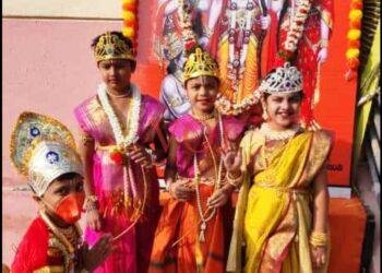 ಶ್ರೀ ಸತ್ಯ ನಾರಾಯಣ ದೇವಸ್ಥಾನದಲ್ಲಿ ಶ್ರೀರಾಮನನ್ನು ಭಕ್ತಿ ಭಾವದಿಂದ ಪೂಜೆ..