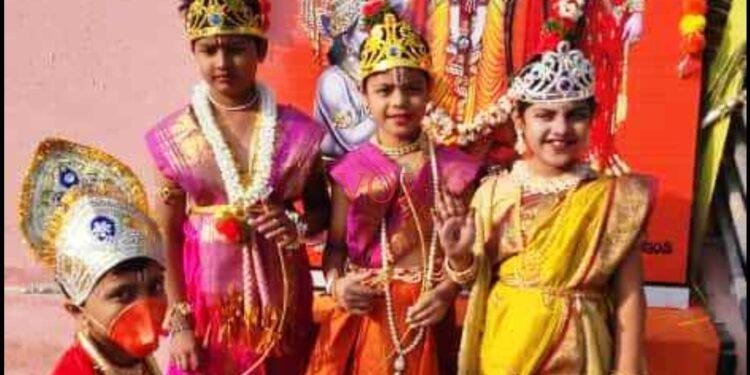 ಶ್ರೀ ಸತ್ಯ ನಾರಾಯಣ ದೇವಸ್ಥಾನದಲ್ಲಿ ಶ್ರೀರಾಮನನ್ನು ಭಕ್ತಿ ಭಾವದಿಂದ ಪೂಜೆ..