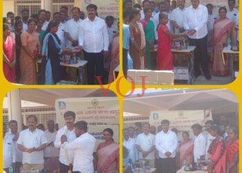 ಹೊಲಿಗೆ ಯಂತ್ರ ವಿತರಿಸಿದ ಶಾಸಕ ಎಂಆರ್ ಮಂಜುನಾಥ್