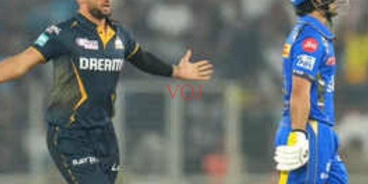 ಐದು ಬಾರಿ ಚಾಂಪಿಯನ್ ಮುಂಬೈ ಇಂಡಿಯನ್ಸ್ ಗೆ ನಿರಾಸೆ ಮೂಡಿಸಿದ ಗುಜರಾತ್ ಟೈಟನ್ಸ್