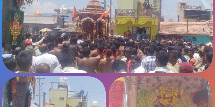 ಹನೂರಿನ ಆಧಿದೇವತೆ ಶ್ರೀಬೆಟ್ಟಳ್ಳಿ ಮಾರಮ್ಮ ರಥೋತ್ಸವಕ್ಕೆ ಚಾಲನೆ