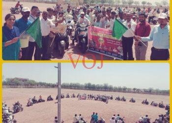 ವಿಶೇಷ ಚೇತನರಿಂದ ತ್ರಿ ಚಕ್ರ ವಾಹನ ಬೈಕ್ ರ್ಯಾಲಿ ಮೂಲಕ ಮತದಾನ ಜಾಗೃತಿ ಅಭಿಯಾನ.