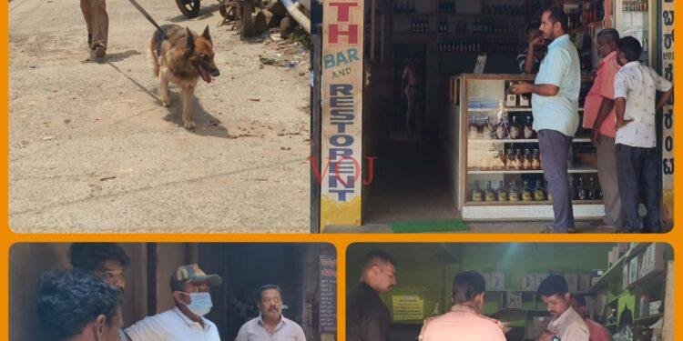 ಅಮೃತ್ ಬಾರ್ ಬೀಗ ಹೊಡೆದು ಸುಮಾರು 60 ಲೀಟರ್ ಮಧ್ಯ ಕಳ್ಳತನ