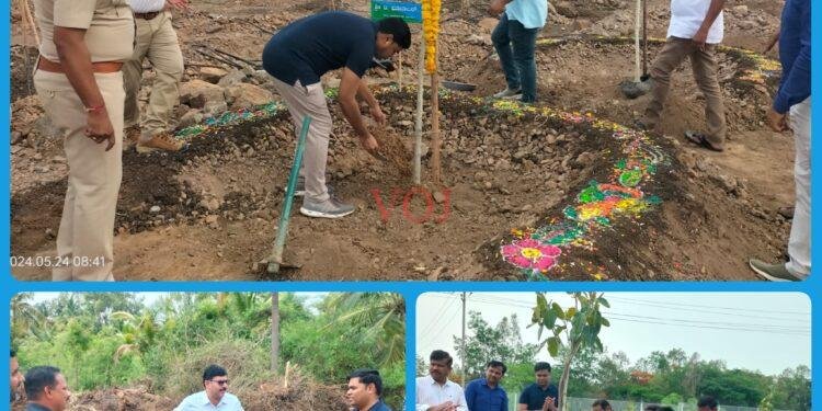 ಭೂತನಾಳ ಕೆರೆ ಸುತ್ತ ಮುತ್ತ ಸಸಿ ನೆಡುವ ಯೋಜನೆಗೆ ಚಾಲನೆ..!