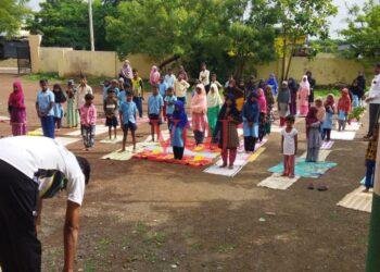 ಉರ್ದುಹಿರಿಯ ಪ್ರಾಥಮಿಕ ಶಾಲೆಯಲ್ಲಿ ಯೋಗ ದಿನಾಚರಣೆ