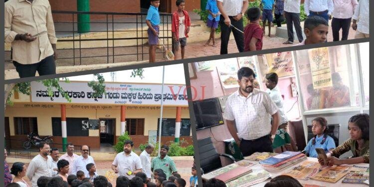 ವಿದ್ಯಾರ್ಥಿಗಳೊಂದಿಗೆ ಬ್ಯಾಡ್ಮಿಂಟನ್ ಆಟ ಆಡಿದ ಸಿಇಓ ಆನಂದ