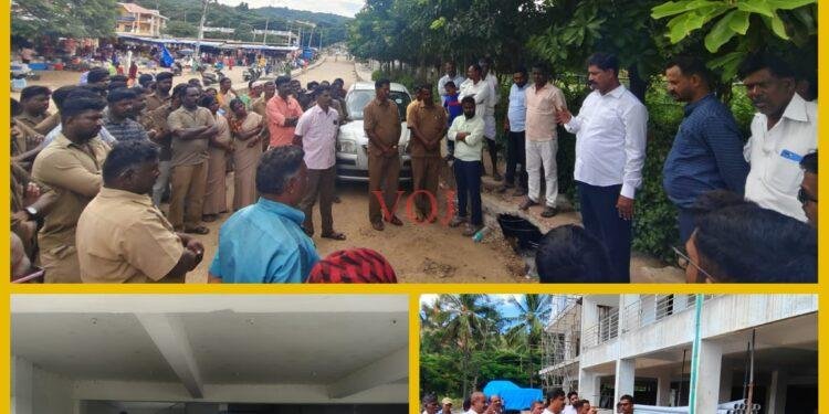 ಮಹದೇಶ್ವರ ಅಭಿವೃದ್ಧಿ ಪ್ರಾಧಿಕಾರದ ಅಭಿವೃದ್ಧಿ ಕಾಮಗಾರಿ ವೀಕ್ಷಿಸಿದ ಶಾಸಕ ಎಂ ಆರ್ ಮಂಜುನಾಥ್ .