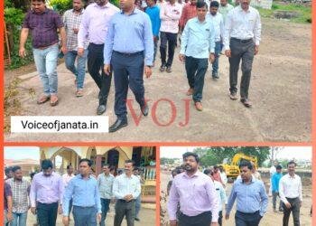 ರಸ್ತೆ ಕಾಮಗಾರಿ-ವಿವಿಧ ಕಚೇರಿಗಳಿಗೆ ಜಿಲ್ಲಾಧಿಕಾರಿ ಭೇಟಿ : ಪರಿಶೀಲನೆ