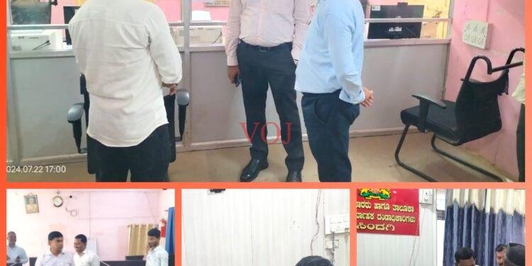 ಸಿಂದಗಿ ತಾಲೂಕಾ ಕಚೇರಿಗಳಿಗೆ ಜಿಲ್ಲಾಧಿಕಾರಿ ಟಿ.ಭೂಬಾಲನ್ ಭೇಟಿ : ಪರಿಶೀಲನೆ