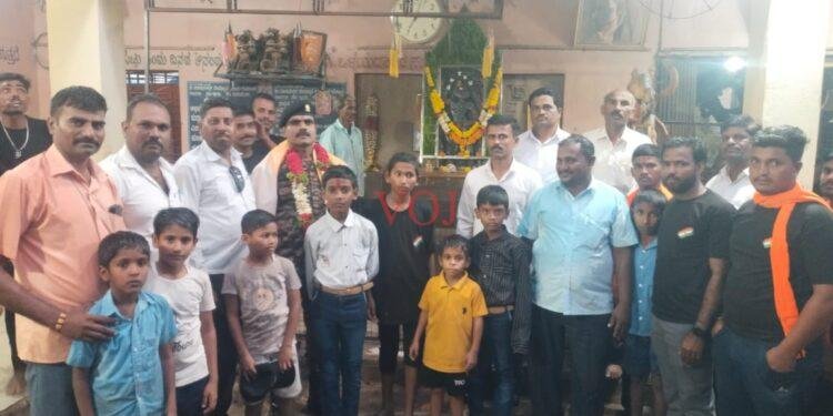 ನಿವೃತ್ತ ಯೋಧ ಸೋಮಶೇಖರಗೆ ಸನ್ಮಾನ