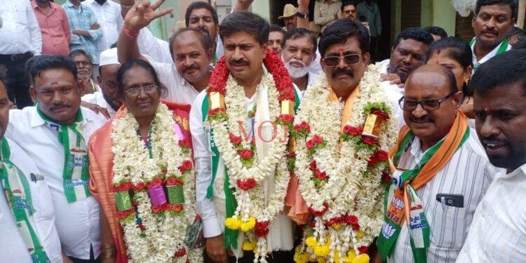 ಹನೂರು ಪಟ್ಟಣ ಪಂಚಾಯಿತಿ ಮೊದಲ ಬಾರಿ ಜೆಡಿಎಸ್ ತೆಕ್ಕೆಗೆ