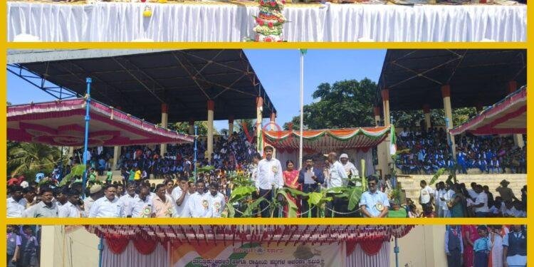 ಮಲೆ ಮಹದೇಶ್ವರ ಕ್ರೀಡಾಂಗಣದಲ್ಲಿ ವಿಜೃಂಭಣೆಯ 78 ನೇ ಸ್ವಾತಂತ್ರೋತ್ಸವ