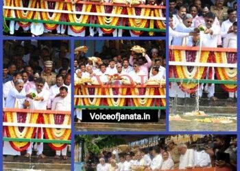 ಕೃಷ್ಣೆಯ ಜಲಧಿಗೆ, ಮುಖ್ಯಮಂತ್ರಿಗಳಿಂದ ಗಂಗಾಪೂಜೆ ಮತ್ತು ಬಾಗಿನ ಅರ್ಪಣೆ