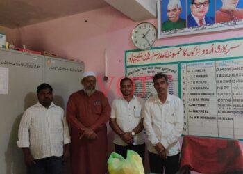 ವಿದ್ಯಾರ್ಥಿಗಳಿಗೆ ೧೨೦ ಪ್ಲೇಟ್ ವಿತರಣೆ