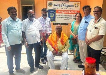 ಅನ್ನ ದಾಸೋಹಿ ಟಿ.ಕೃಷ್ಣ ಮೂರ್ತಿ ಗೆ ಸನ್ಮಾನ