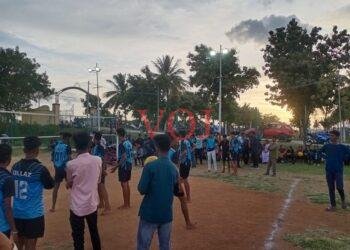 ಜಿಲ್ಲಾ ಕ್ರೀಡಾಕೂಟದ ಫೈನಲ್ ಪಂದ್ಯಾವಳಿಯಲ್ಲಿ ತೀರ್ಪುಗಾರರಿಲ್ಲದೆ ಪಂದ್ಯ ಸ್ಥಗಿತ